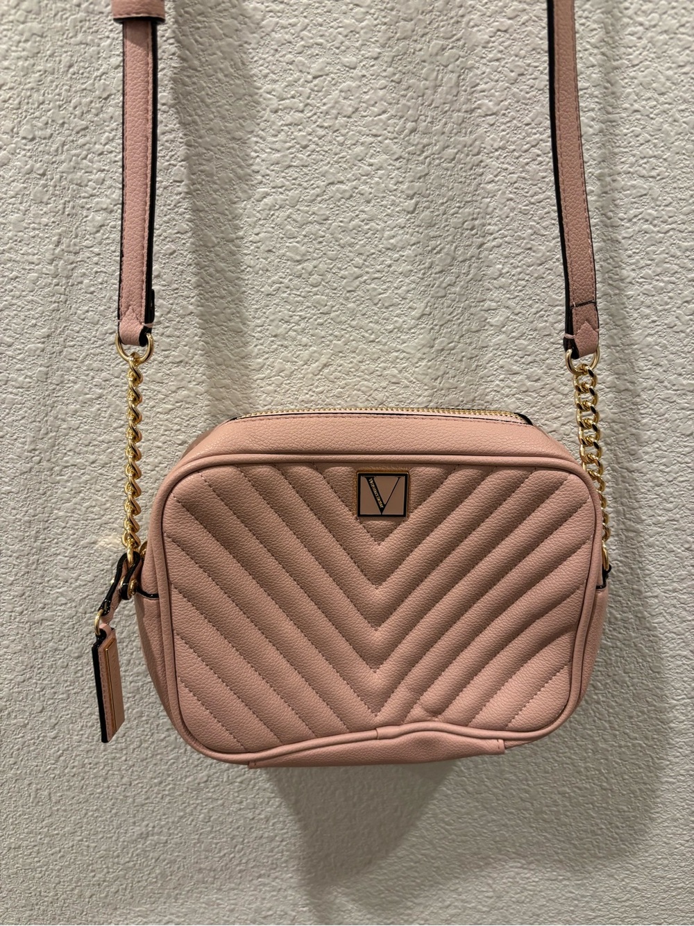 Victoria's Secret  Crossbody Bag in Blush Pink with Gold Hardware